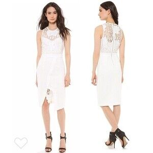 STYLESTALKER Engine Ivory Sheath Dress S NWT